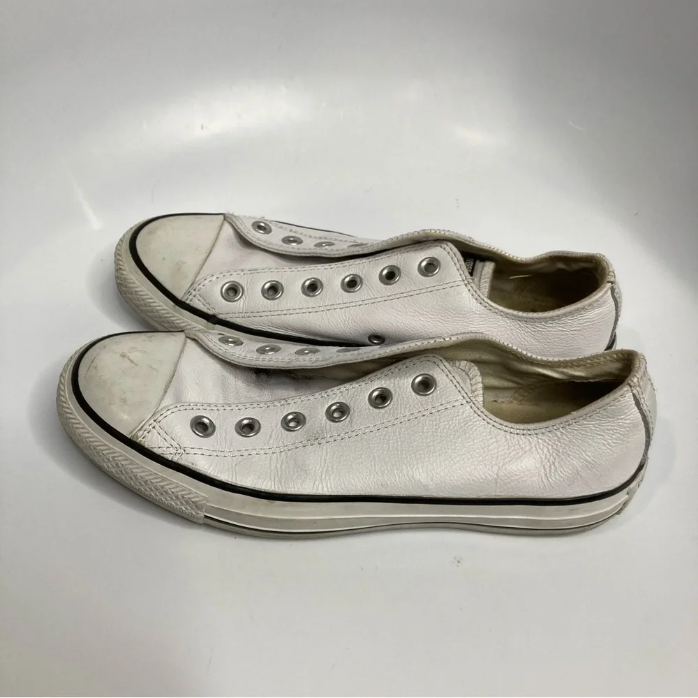 Converse white‎ leather sneakers unisex sizing